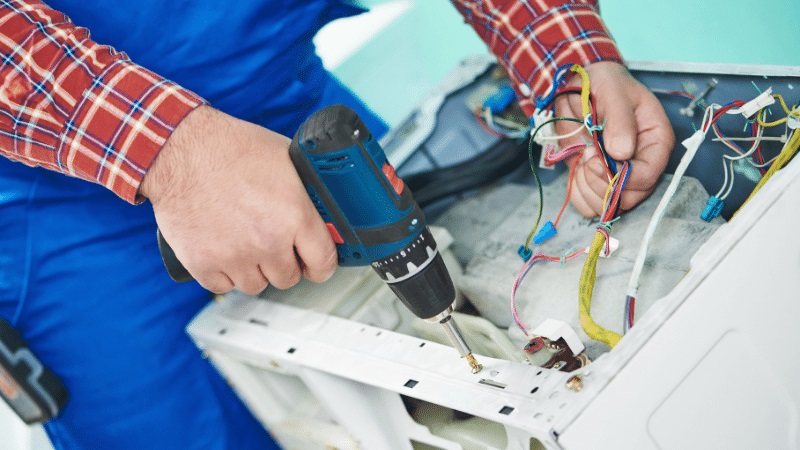 Kocaali Fondital Fondital çamaşır makinesi kart tamiri – Su almama arızası orijinal parça ile giderildi. - Teknik servis örneği